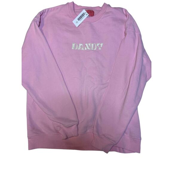 NWT Dandy “Make a Wish” Pink Graphic Sweatshirt / Oversized Crewneck XL - Picture 1 of 7